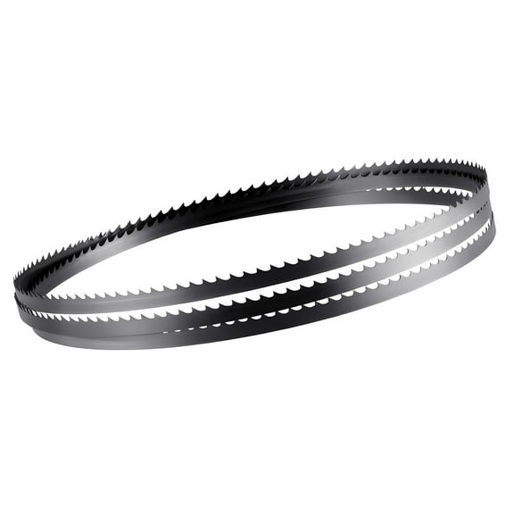 KFFKFF 60-Inch Bandsaw Blade, 6 TPI with Hardened Teeth, SK5 Carbon Steel, 0.25-Inch Width, Compatible with Various Woodworking Band Saws, 1 Pack