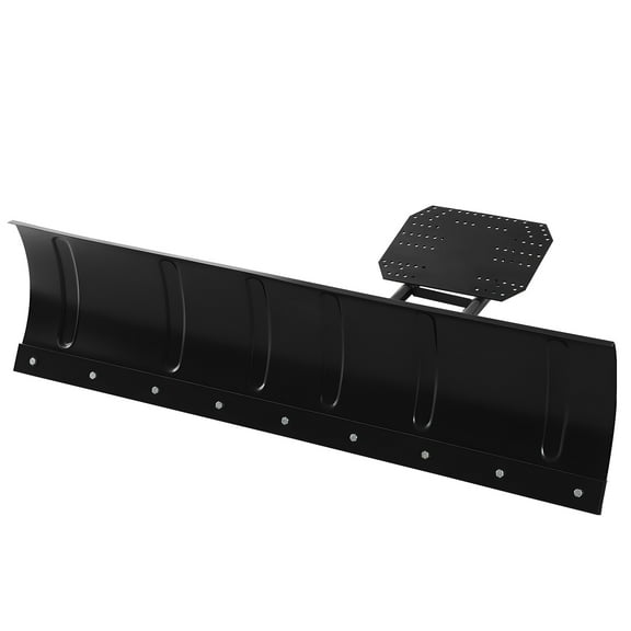 KFFKFF 60-Inch Universal Snow Plow Kit, Adjustable Height and Angle, Quick-Release Design, Durable Steel Blade, Multiple Mounting Options, Ideal for Clearing Snow with ATVs and UTVs
