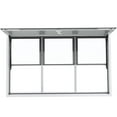 thumbnail image 1 of KFFKFF 60"L x 36"W Concession Stand Serving Window Food Truck Service Awning with Sliding Windows & Awning Door & Drag Hook, 1 of 8