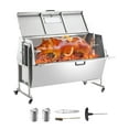 thumbnail image 1 of KFFKFF 60W Grill Rotisserie with Protective Canopy, 56 Inch Spit Roaster for Pig, Lamb, Goat, 286Lbs Load Capacity, Stainless Steel Charcoal-Powered Roaster with Secure Wheels, 1 of 9