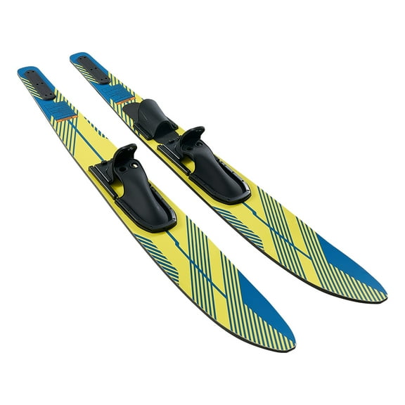 KFFKFF 67" Water Skis with Adjustable Bindings & Rear Toe Plate, UV-Coated Combo Skis for Adults Up to 300 lbs