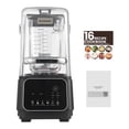 thumbnail image 1 of KFFKFF 68 oz Countertop Blender with Shield, 2200W 26000RPM Kitchen Food Processor, Self-Cleaning, Adjustable Speed, 6 Preset Options for Smoothies, Ice Crushing, Puree, Black, 1 of 9