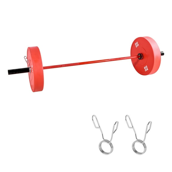 KFFKFF 6FT Barbell Bar for 2-Inch Weight Plates, Features Knurled Grip for Weightlifting, Strength Training, Squats, Deadlifts, Bench Press, Curls, and Overhead Press, Supports Up to 700lbs/317kg