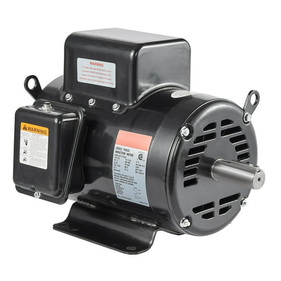 KFFKFF 7.5HP Motor for Air Compressor, Electric Motor with 230V 31.6Amps, Operates at 3450RPM with 184T Frame, Features 5/8" Keyed Shaft and 1.88" Shaft Length, Suitable for Air Compressors