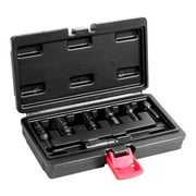 KFFKFF 7-Pc Thread Renewal Kit, Metric Sizes M10-M22, Carbon Steel Rethreading Set in Case, Ideal for Car Thread Maintenance