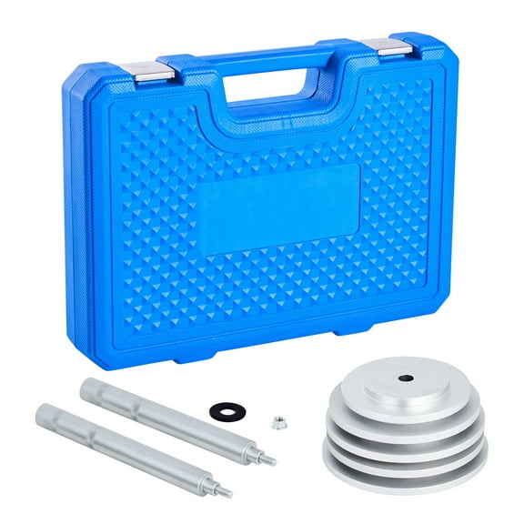 KFFKFF 7-Piece Bearing Press Kit, Bearing Race and Seal Driver Set with 5 Bushings, Handle Shaft, and Extension Rod, Durable Bushing Driver Tool Kit for Installation and Removal,Includes Storage Case