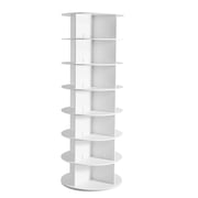 KFFKFF 7-Tier Rotating Shoe Rack, 63.8" Shoe Organizer, Freestanding Shoe Organizer for Bedroom, Living Room, Entryway,