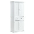 thumbnail image 1 of KFFKFF 72" Kitchen Pantry Storage Cabinet with 4 Doors 3 Adjustable Shelves for Kitchen, Living Room and Dinning 110LB Loading, 1 of 9