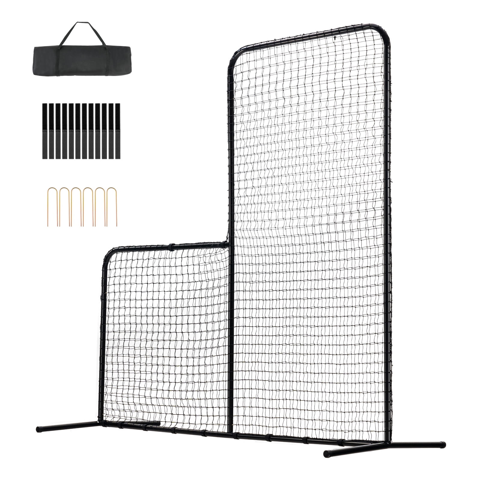 KFFKFF 7x7ft L-Screen Softball Screen Netting for Indoor Softball Screen