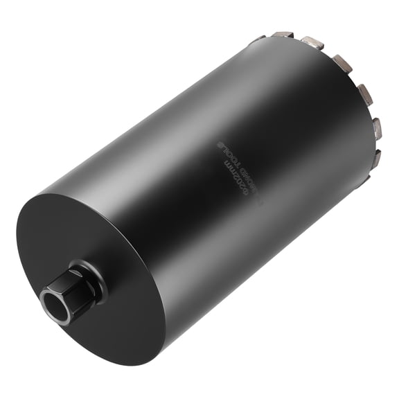 KFFKFF 8-Inch Diamond Core Drill Bit, 14-Inch Depth, 1-1/4 in-7 Thread, Durable Wet Core Bit for Concrete, Brick, and Masonry