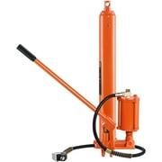 KFFKFF 8 Ton Hydraulic Ram Jack, Engine Hoist Cylinder with Air and Single Piston Pump, Clevis Base for Lifting Engines, Suitable for Garage/Shop Cranes, Mechanical and Farm Use