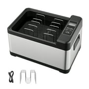 KFFKFF 800W Sous Vide Cooker with LED Display, Precision Temperature & Timer Control, Glass Lid, All-in-One Cooking Pot for Home Use