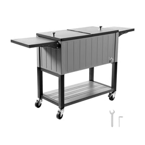 Rot Cart Outdoor Patio Cooler Carts for Easy Beverage Access