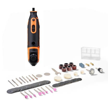 KFFKFF 84-Piece Rotary Tool Kit, 200W Corded Mini Power Tool with Adjustable Speeds from 8000-40000 RPM, Versatile DIY Tools for Engraving, Sanding, Polishing, Carving, Grinding, Cutting