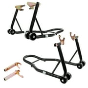 KFFKFF 850 lbs Motorcycle Front and Rear Stand Lift Spoolift Paddock Swingarm Arm