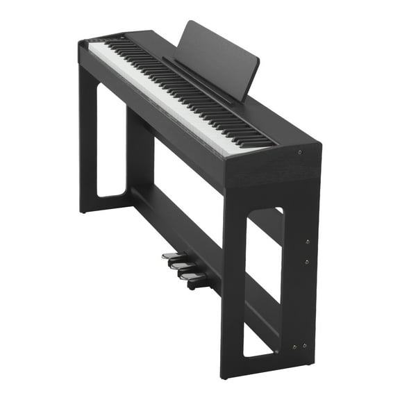 KFFKFF 88-Key Fully Weighted Digital Piano with Stand, Power Adapter, Triple Pedal, Recording Feature, 280 Tones, Wireless Connectivity, Ideal for Beginners, Black
