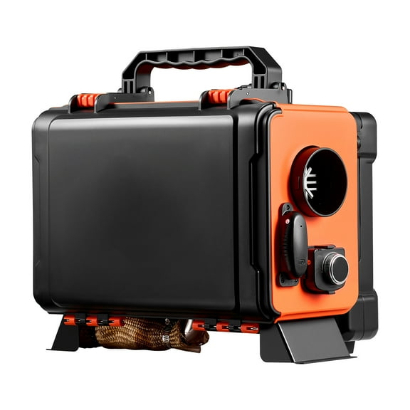 KFFKFF 8KW Portable Diesel Air Heater, 12V/24V DC, All-in-One Design with Remote Control and LCD Display, Efficient Heating with Low Noise, 1.2 Gal Fuel Tank for Trucks, Vans, RVs, Campers