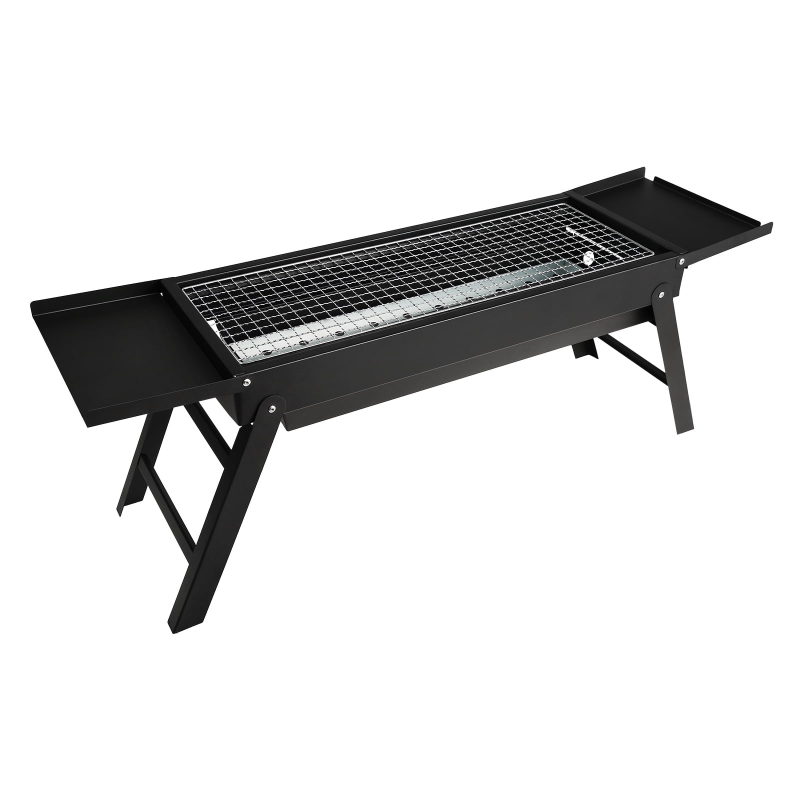 KFFKFF 9" Charcoal Flat-Top Grill, Portable Folding