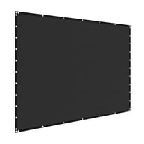 KFFKFF 90% Sun Shade Cloth, 10 x 12 ft Pergola Cover with Stainless Steel Grommets, Privacy Screen made of 140 GSM HDPE Material, Ideal for Outdoor, Patio, Garden, and Backyard (Black)