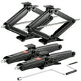 thumbnail image 1 of KFFKFF 9000 lbs RV Scissor Jacks, Adjustable 4-23.4 in Stabilizer Leveling Jacks, Set of 4, Durable Stabilizer Jack with Crank Handle, Socket, and Bubble Levels, Resistant to Bending or Deformation, 1 of 9