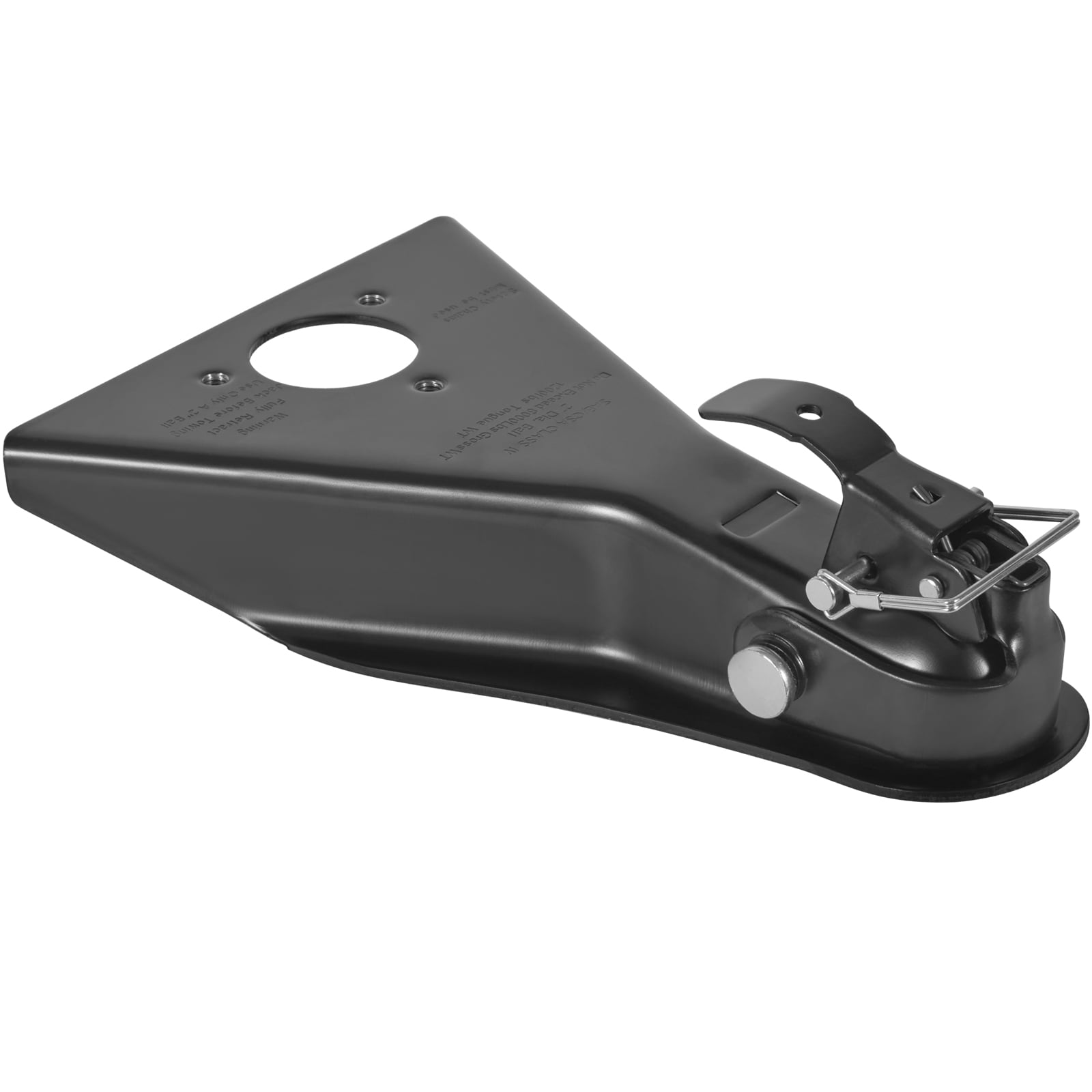 KFFKFF A-Frame Trailer Connector, Compatible with 2-Inch Hitch Ball, 8000 lbs Hauling Power, Robust Steel Connector, Perfect for Pulling Station Wagons, Pickup Vehicles,SUVs,RVs,Black Coated Surface