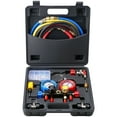 thumbnail image 1 of KFFKFF AC Manifold Gauge Kit 4 Way Installation R134A R22 R12 R502 Cooling Charge, 1 of 10