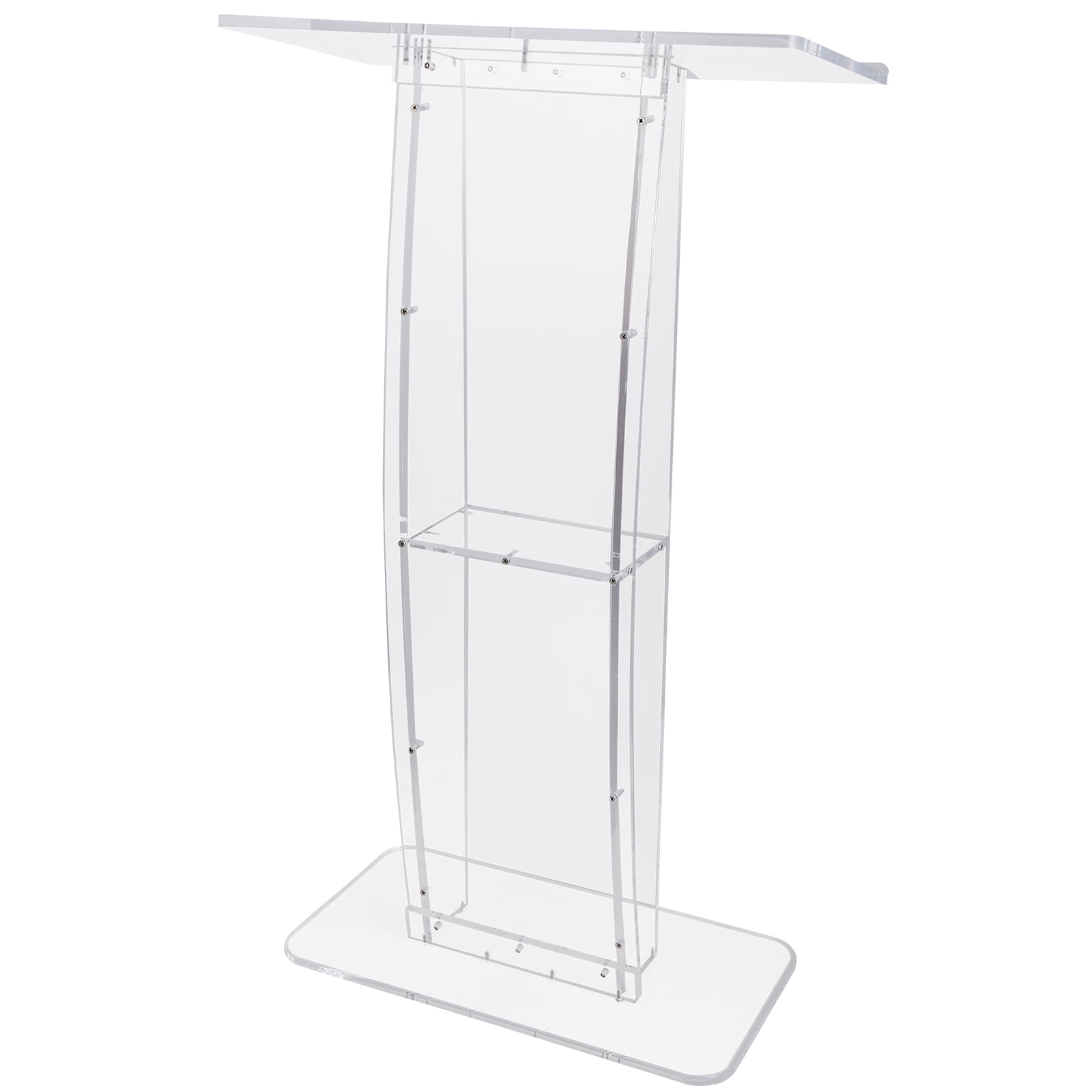 KFFKFF Acrylic Lectern 47 Inch Acrylic Lectern Stand Reading Surface ...