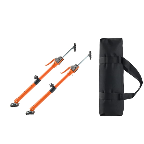 KFFKFF Adjustable Cabinet Support Poles, 2-Pack, 18.9-29.5 Inch Steel Telescopic Rods, 220 lbs Capacity for Cabinet Installation, Drywall Lifting, and Cargo Stabilization