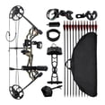 thumbnail image 1 of KFFKFF Adjustable Compound Bow Package for Beginners, 19-30 in Draw Length, 19-70 Lbs Draw Weight, Right-Handed Archery Kit with Hunting Accessories, 320 fps, 1 of 9