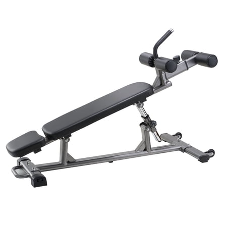 KFFKFF Adjustable Decline Sit-Up Bench with Reverse Crunch Handle, 4 Height Levels, Durable Steel Construction, 1000 lbs Weight Capacity, Ideal for Home Gym Exercises and Strength Training