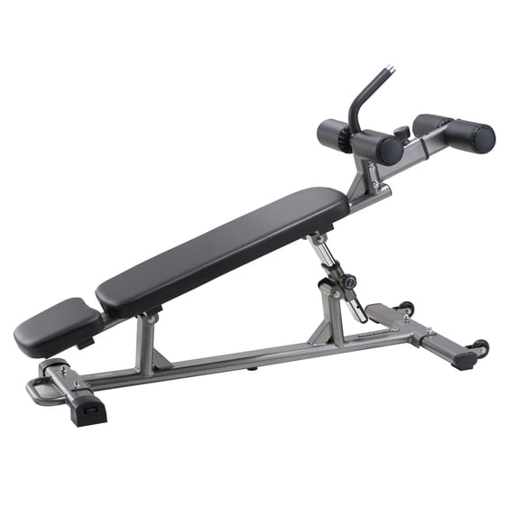 KFFKFF Adjustable Decline Sit-Up Bench with Reverse Crunch Handle, 4 ...