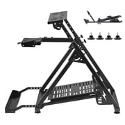 KFFKFF Adjustable & Foldable Racing Wheel Stand, Compatible with Logitech G923 G920 G29 G27 and Thrustmaster T300RS TX F458 T500RS T3PA-PROF1/GT, Pedals Not Included
