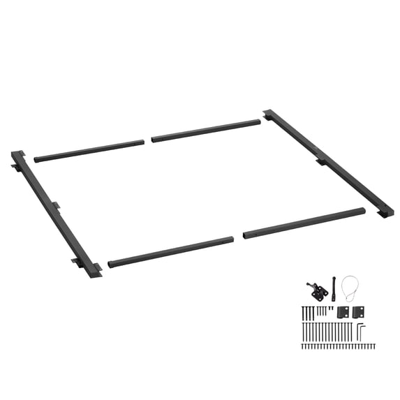 KFFKFF Adjustable Gate Building Kit, Compatible with 36 to 60 in Wide Openings, Suitable for 6 to 7 ft High Fences, Complete Gate Frame Kit with Latch, Lock, and Screws, Ideal for Wooden