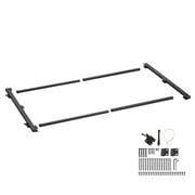 KFFKFF Adjustable Gate Building Kit, Compatible with 40 to 72 in Wide Openings, Suitable for 4 to 5 ft High Fences, Complete Gate Frame Kit with Latch, Lock, and Screws, Ideal for Wooden