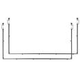 thumbnail image 1 of KFFKFF Adjustable Over-The-Table Rod Stand with Clamps, 13"-42" Height & 28"-98" Length, 2-Pack Table Arch Frame for Party, Wedding, and Holiday Decorations, Black, 1 of 9