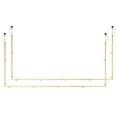 thumbnail image 1 of KFFKFF Adjustable Over-The-Table Rod Stand with Clamps, 13"-42" Height & 28"-98" Length, 2-Piece Table Arch Frame for Balloon Decorations at Weddings, Birthdays, and Holiday Events, Gold, 1 of 9