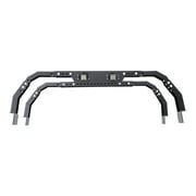 KFFKFF Adjustable Overland Truck Bed Rack, 14.4-17.3 in Height, Cargo Rack with LED Security Light, Compatible with Ram 1500, Tundra, Silverado 1500, F150, Gladiator JT, Colorado, Canyon, Ranger