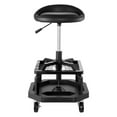 thumbnail image 1 of KFFKFF Adjustable Rolling Shop Stool with 300 lbs Capacity, Pneumatic Garage Seat, 360° Swivel Padded Work Stool with Casters, Ideal for Garage, Workshop, and Auto Repair, 1 of 9