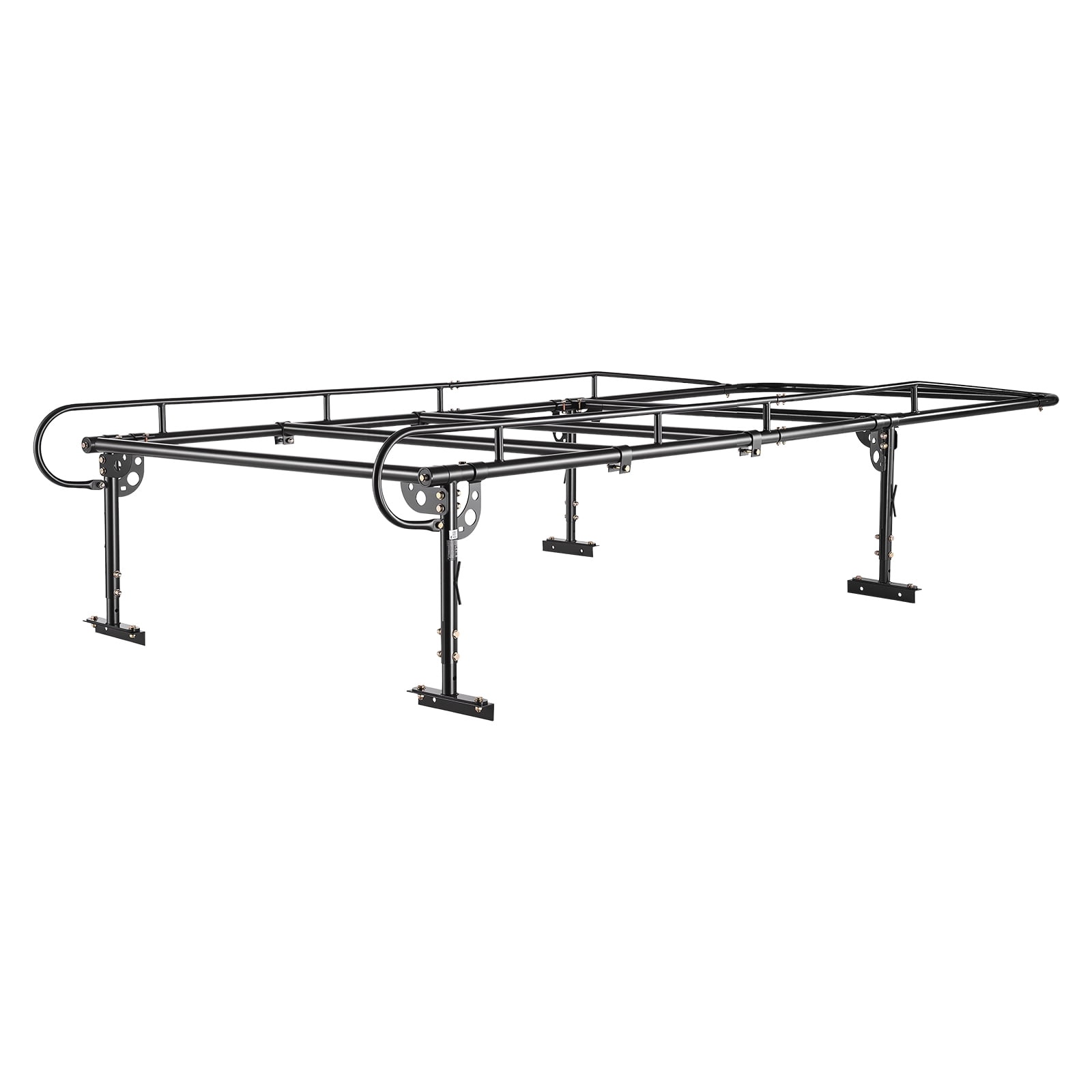 KFFKFF Adjustable Service Body Truck Ladder Rack with 1000 lbs Capacity, Over-Cab Design, 21"-31" Height Range, Compatible with Single/Dual Rear Wheel Utility Trucks, Durable Steel Construction