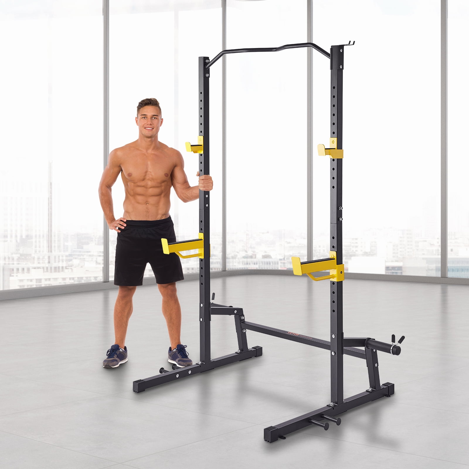 KFFKFF Adjustable Squat Weight Rack,Heavy Duty Steel Bahrain