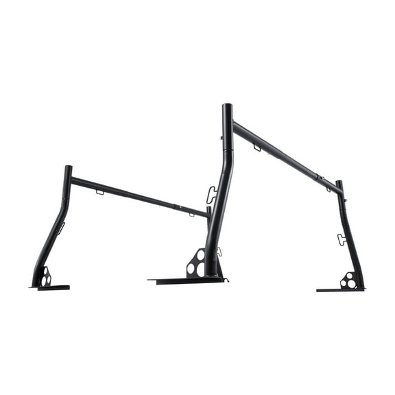 KFFKFF Adjustable Truck Ladder Rack, 49-73 in Width, Universal Cargo Rack with 800 lbs Load Capacity, Durable Steel Construction for Canoes, Surfboards, Ladders, Lumber, Tents, and Large Items