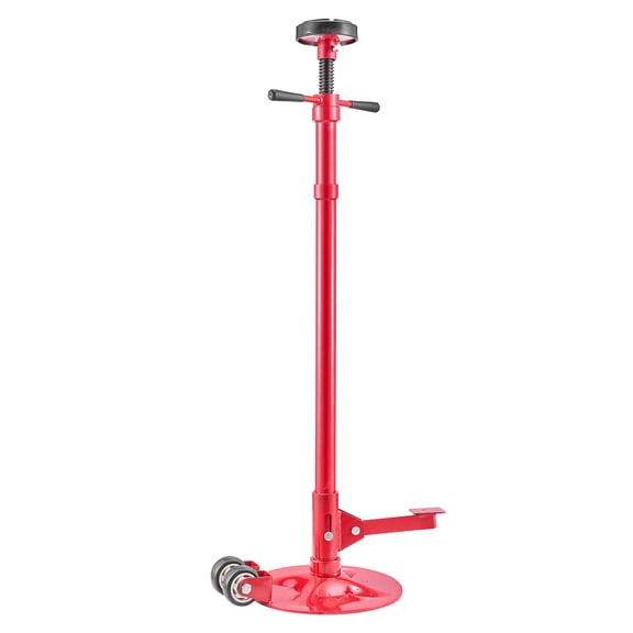 KFFKFF Adjustable Underhoist Support Stand, 3/4 Ton (1653 lbs) Capacity with Wheels, Height Range 51.97" to 80", Spin Handle, Foot Pedal, Ideal for Vehicle Component Support