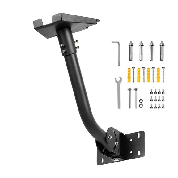 KFFKFF Adjustable Wall Mount for Starlink Gen 3, Durable Steel Pipe Kit with Adjustable Angles, Long Pole Adapter for Gen 3 and V3, Simple Installation, Black