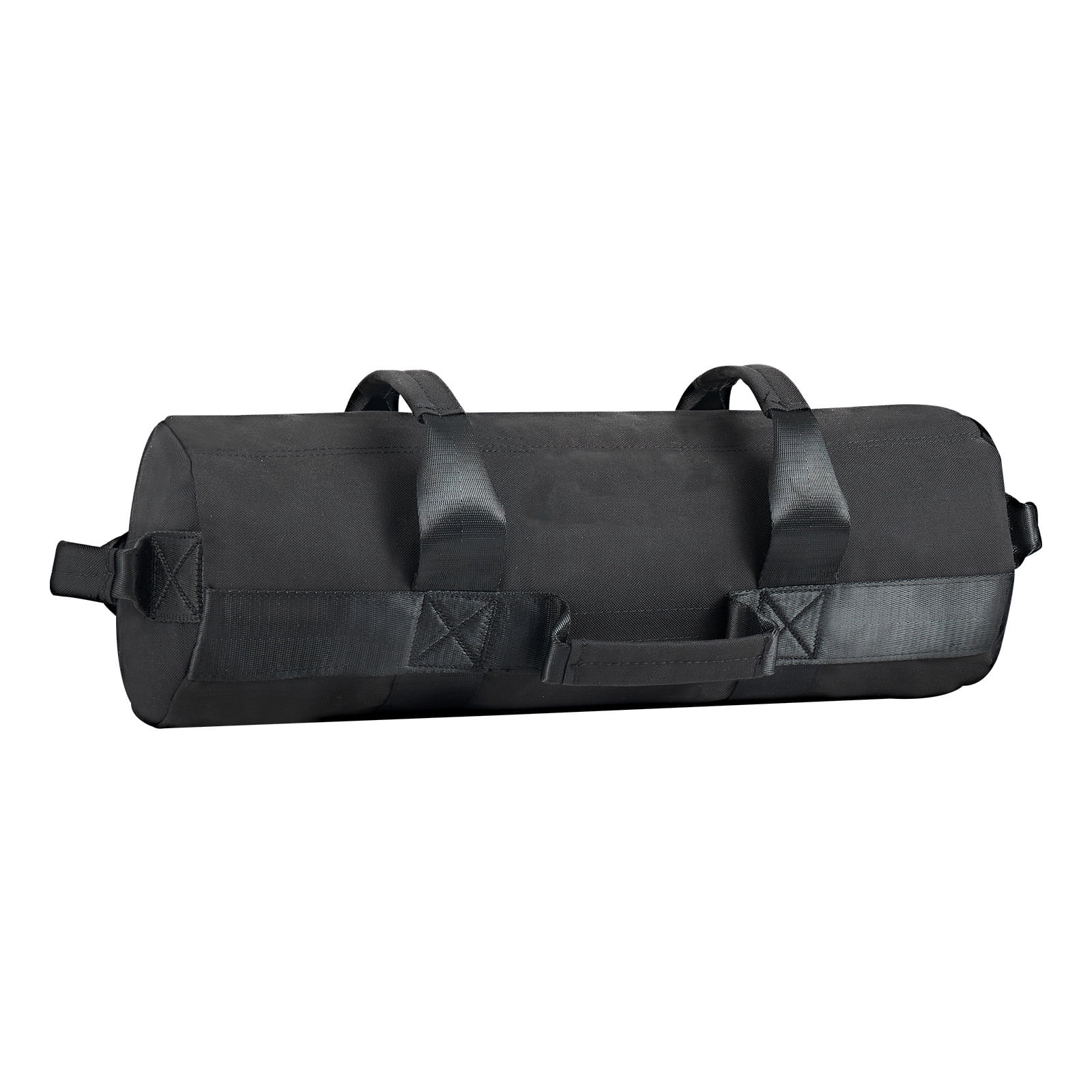 KFFKFF Adjustable Workout Sandbag with Handles, 5-25 lbs Heavy Duty Power Bag for Strength Training, Cross-Training, Home Gym Fitness, Black (Unfilled)