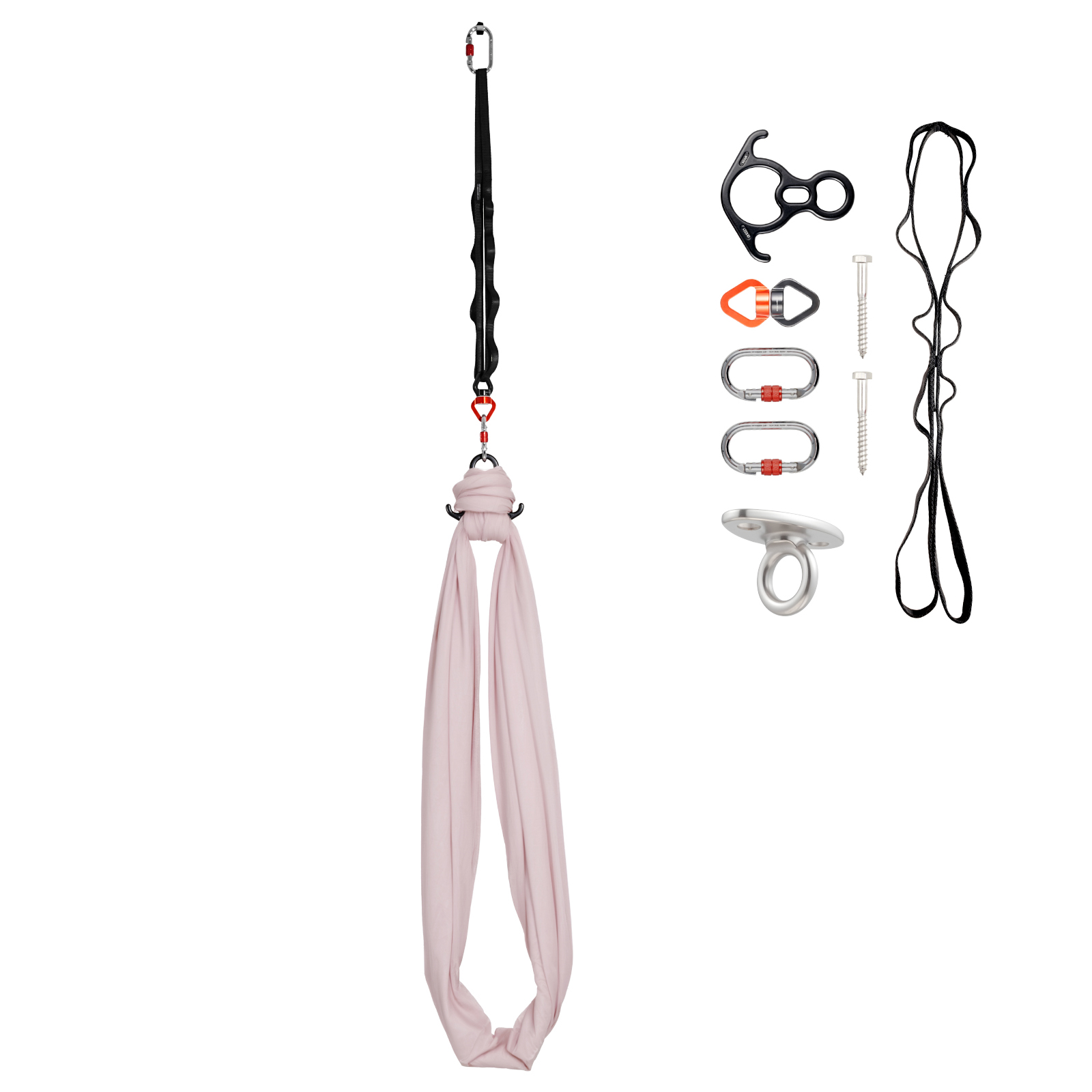 KFFKFF Aerial Yoga Hammock, 300 lbs Capacity, Nylon Fabric Swing with PE Zipper Bag, Ideal for Parent-Child Activities, Muscle Strengthening, and Yoga Practice