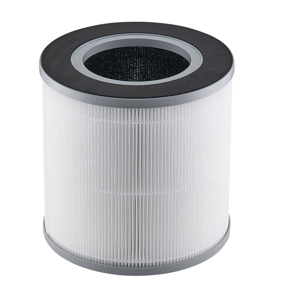 KFFKFF Air Cleaner Exchangeable Filter, H13, Triple Function Small & Portable Filter with Resilient PP Pre-Filter, Convenient to Handle Cleaner Filter with Active Carbon, Suitable for Round Cleaner