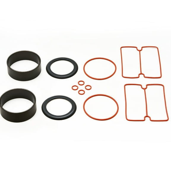 KFFKFF Air Compressor Cylinder Sleeve & Compression Ring Kit, Stainless Steel Replacement Parts, Includes Head Gaskets, Cylinder O-Rings, Sleeves, Piston Rings, Compatible with 5.2 CFM Compressors