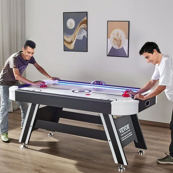 KFFKFF Air-Powered Hockey Table for Kids & Adults, 72" x 40" x 32"