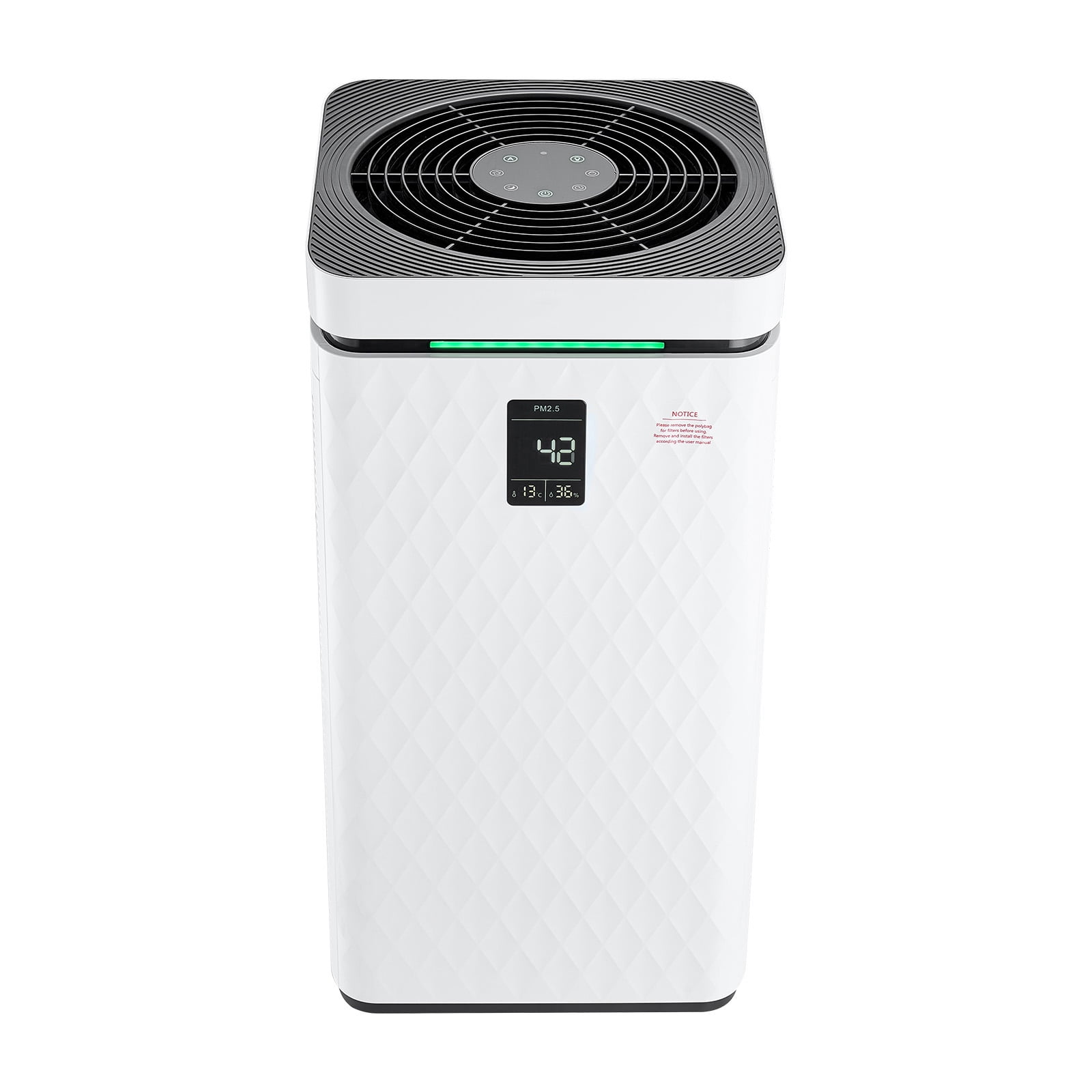 KFFKFF Air Sanitizer, H13 HEPA Filter, 3139 ft²/h Intelligent Air Sanitizer with Adjustable Speed & Child Safety Feature, Effective Air Purification with User-friendly Touch Interface