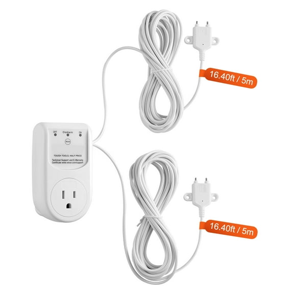 KFFKFF Alarm for Sump Pump, Suitable for Indoor/Outdoor Use, Septic Tank High Water Alarm with Dual HI/LO Sensors, Emits 85dB Loud Sound and Comes with 16.4ft Long Sensor Cable